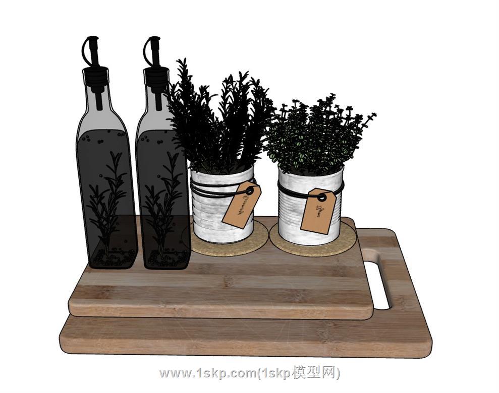 装饰花瓶SU模型