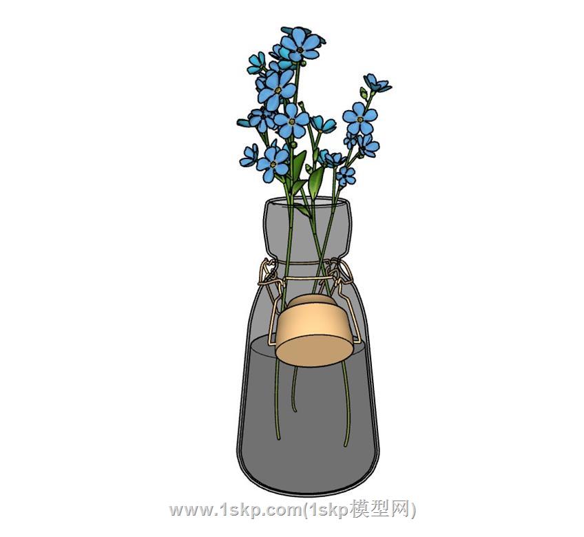 玻璃花瓶SU模型