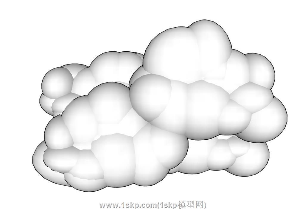 云朵SU模型