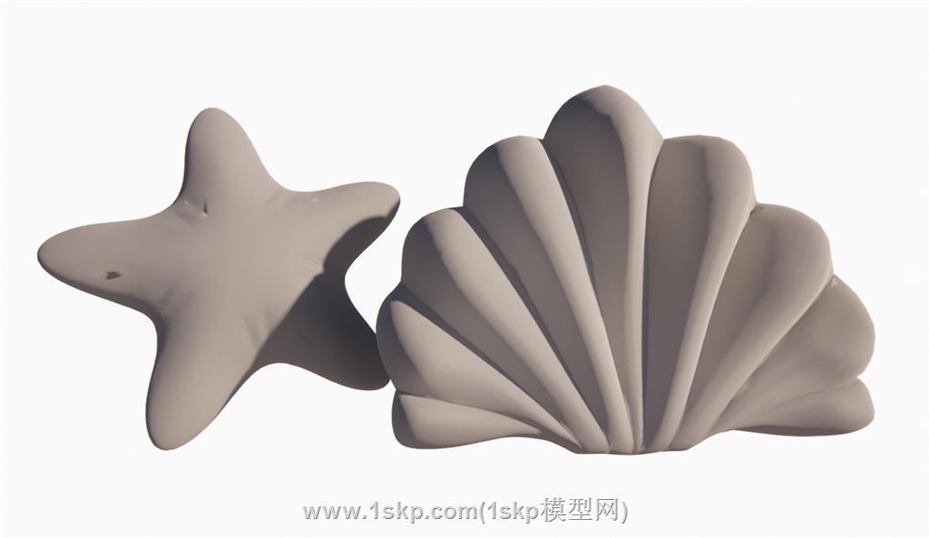海星海贝装饰SU模型