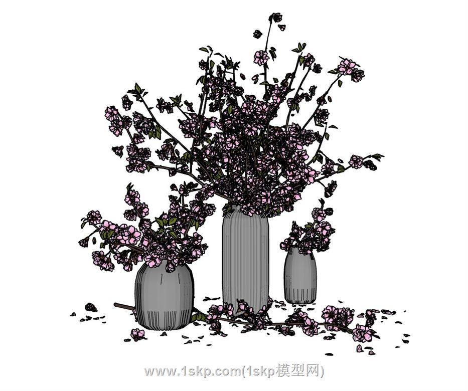 装饰花瓶SU模型