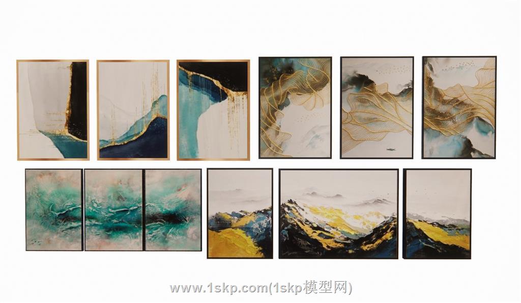 装饰画SU模型