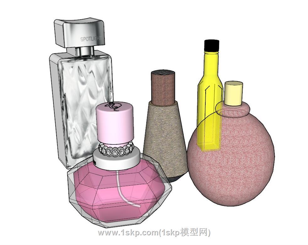 香水化妆品SU模型