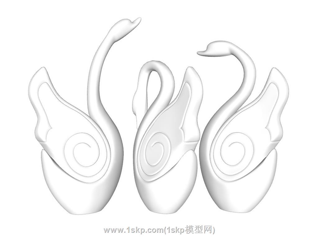天鹅SU模型