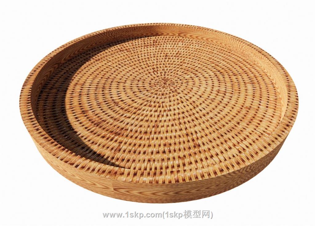 乡村簸箕SU模型