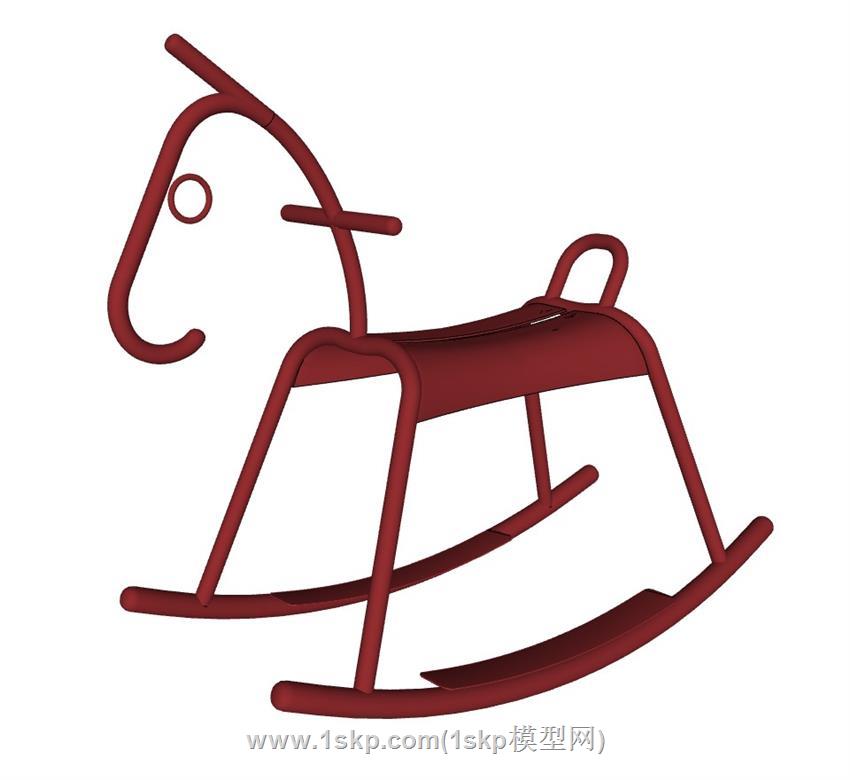 工艺品木马SU模型