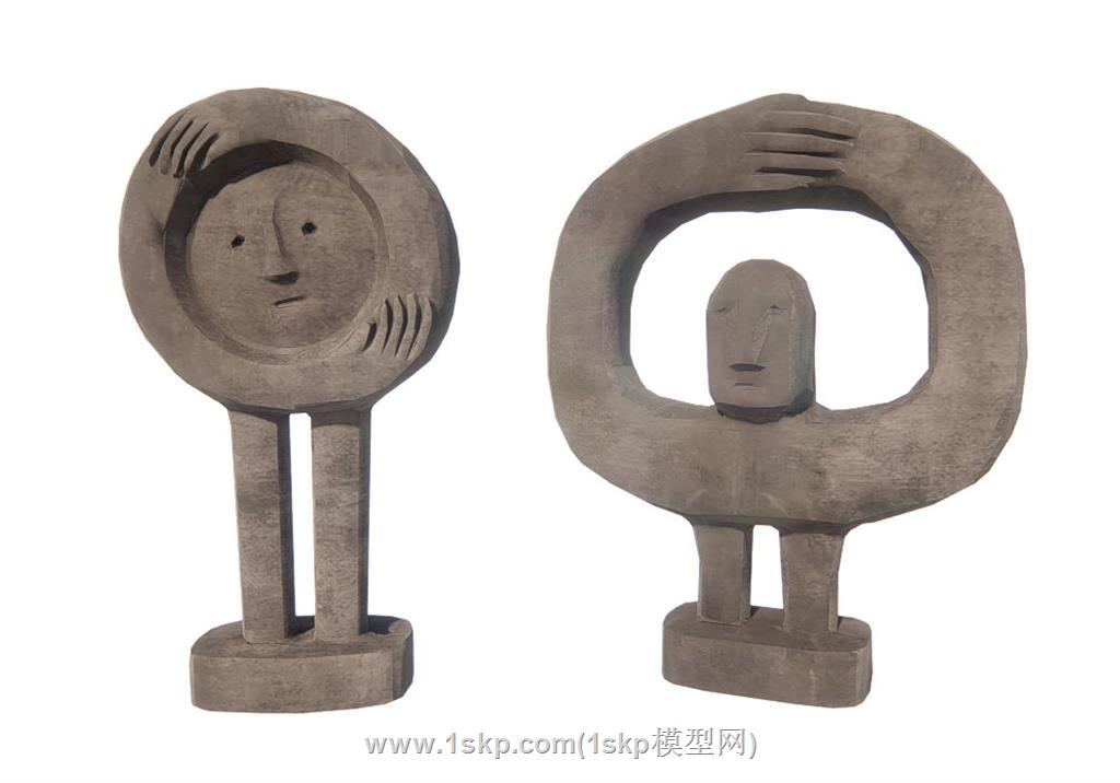 抽象工艺品SU模型