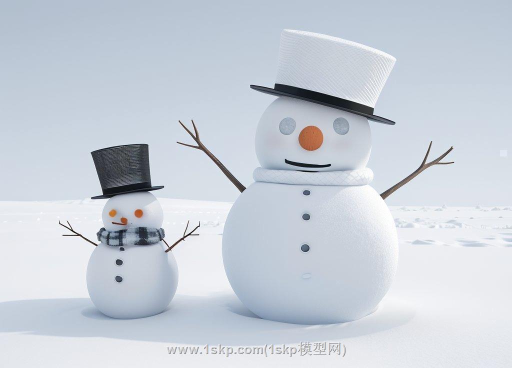 圣诞雪人SU模型