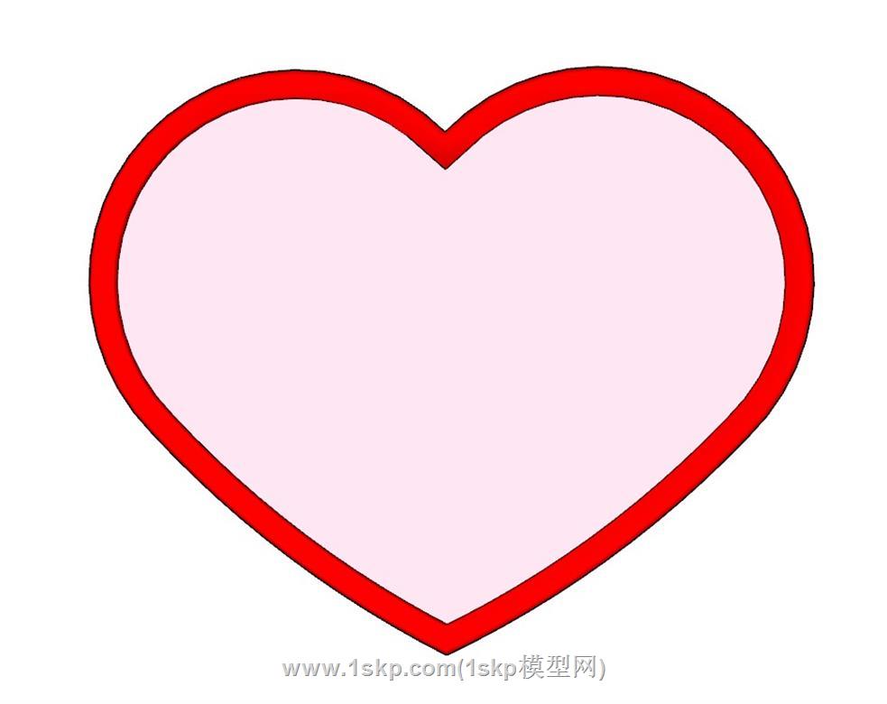 心形爱心SU模型