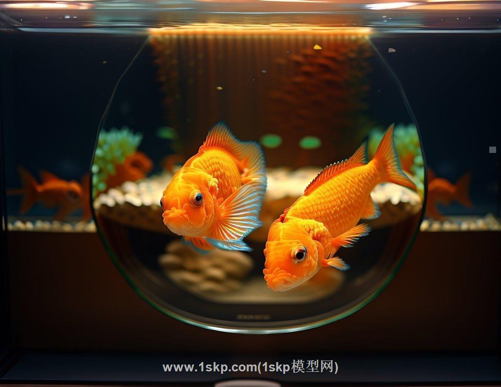 鱼金鱼缸SU模型