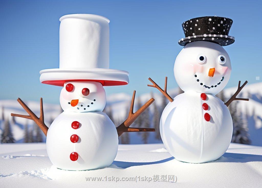 雪人SU模型