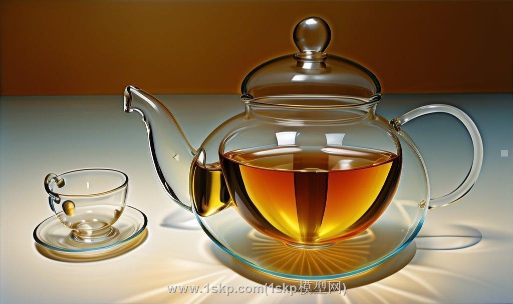 茶壶茶杯SU模型