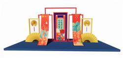 春节新年美陈SU模型