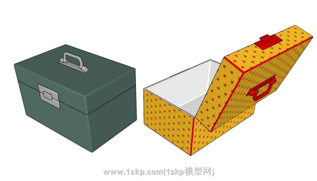 收纳箱SU模型