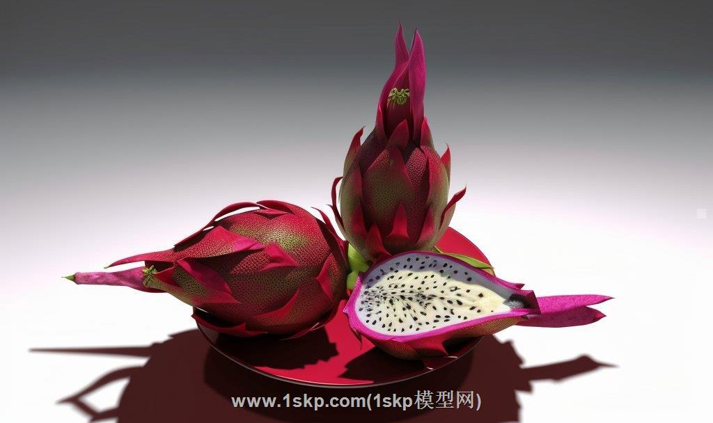 火龙果水果SU模型
