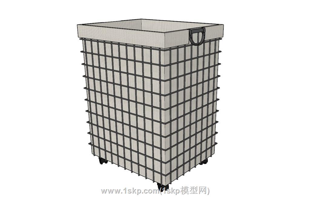 收纳篮子SU模型