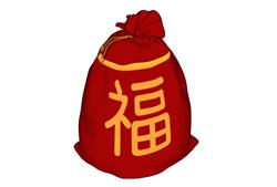 福袋装饰SU模型