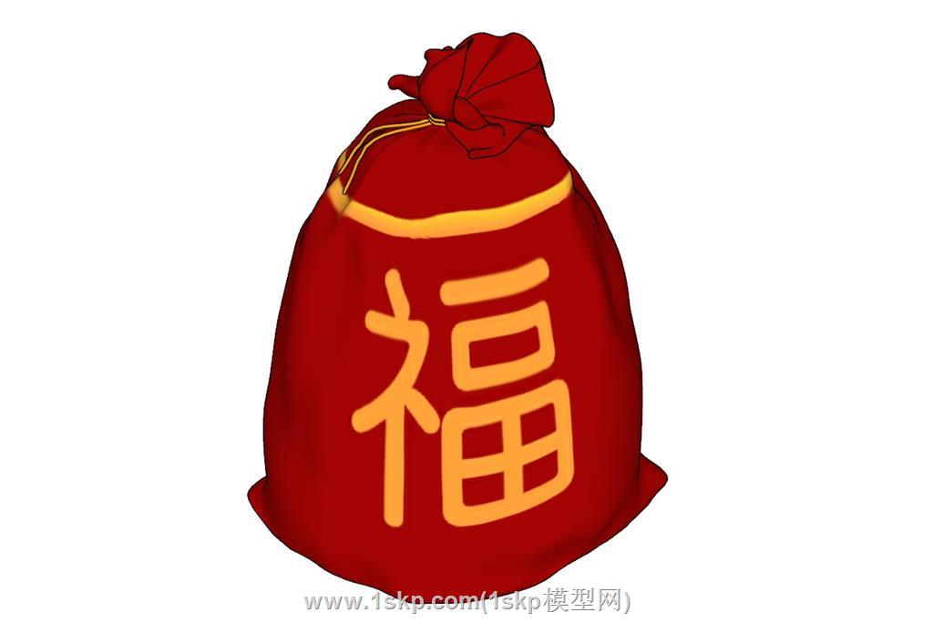 福袋装饰SU模型