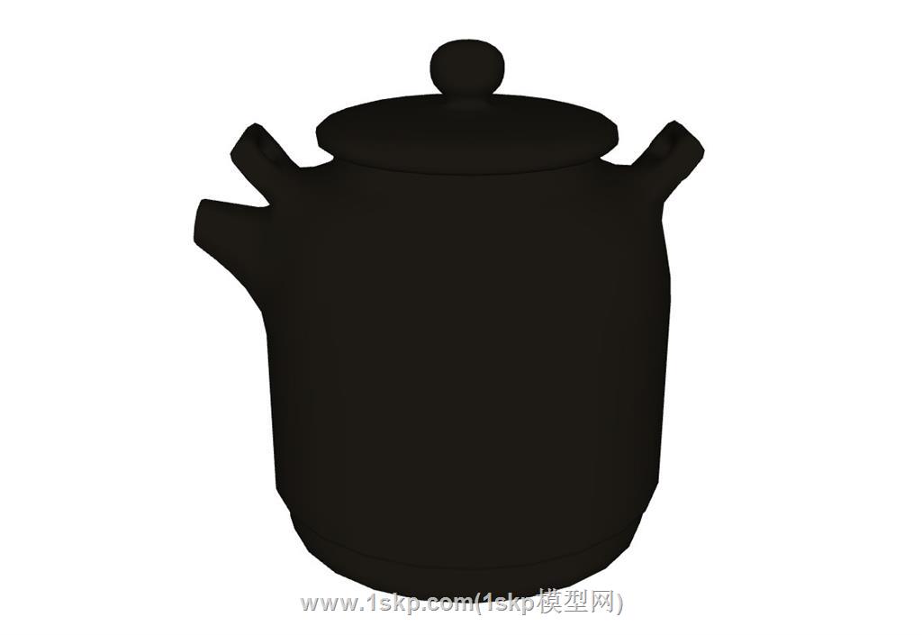 陶瓷水壶茶壶药壶SU模型