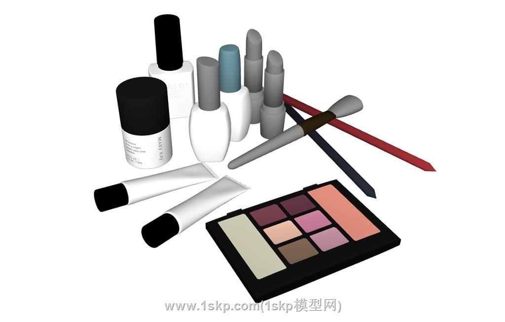 化妆品口红眉笔SU模型