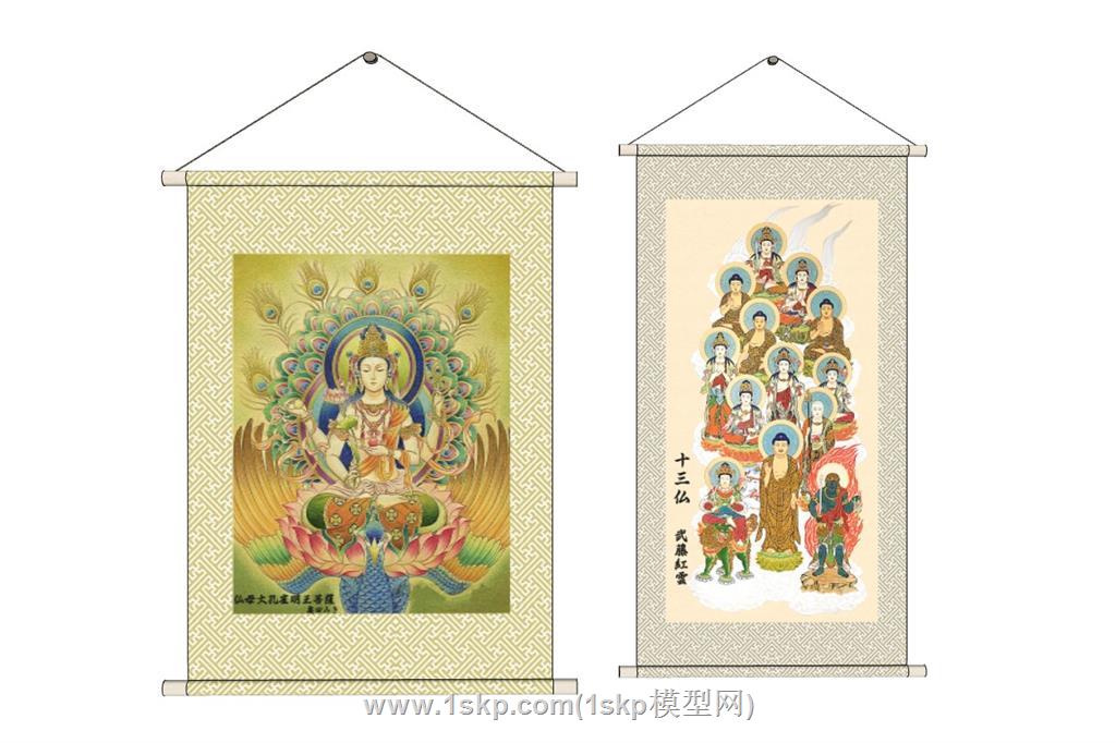 佛教挂轴挂画