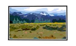 风景画装饰画 免费sketchup模型下载