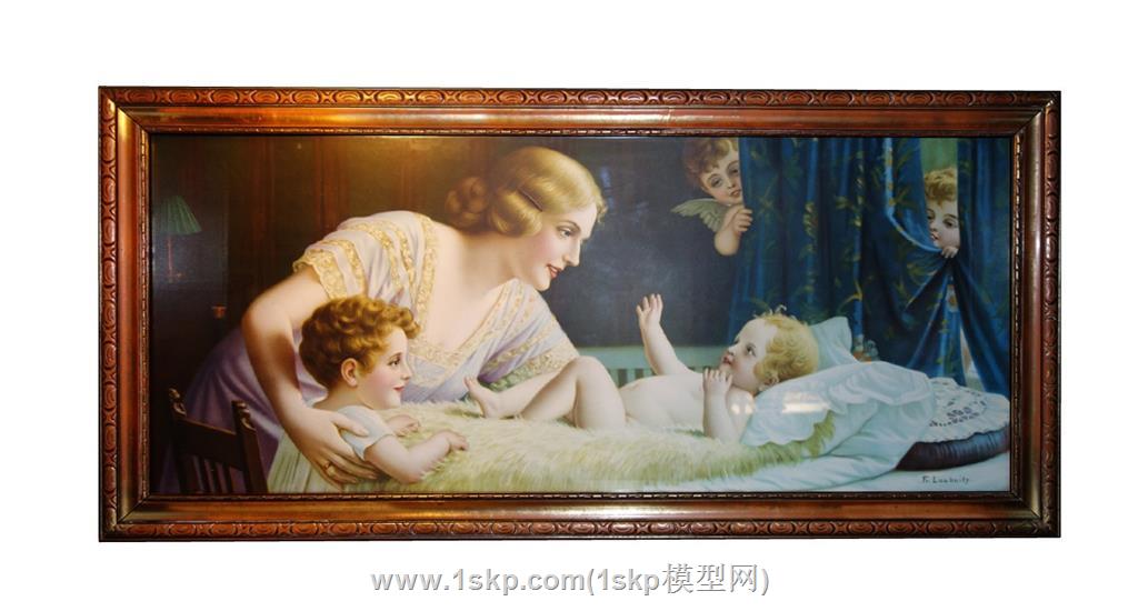欧式装饰画木框画