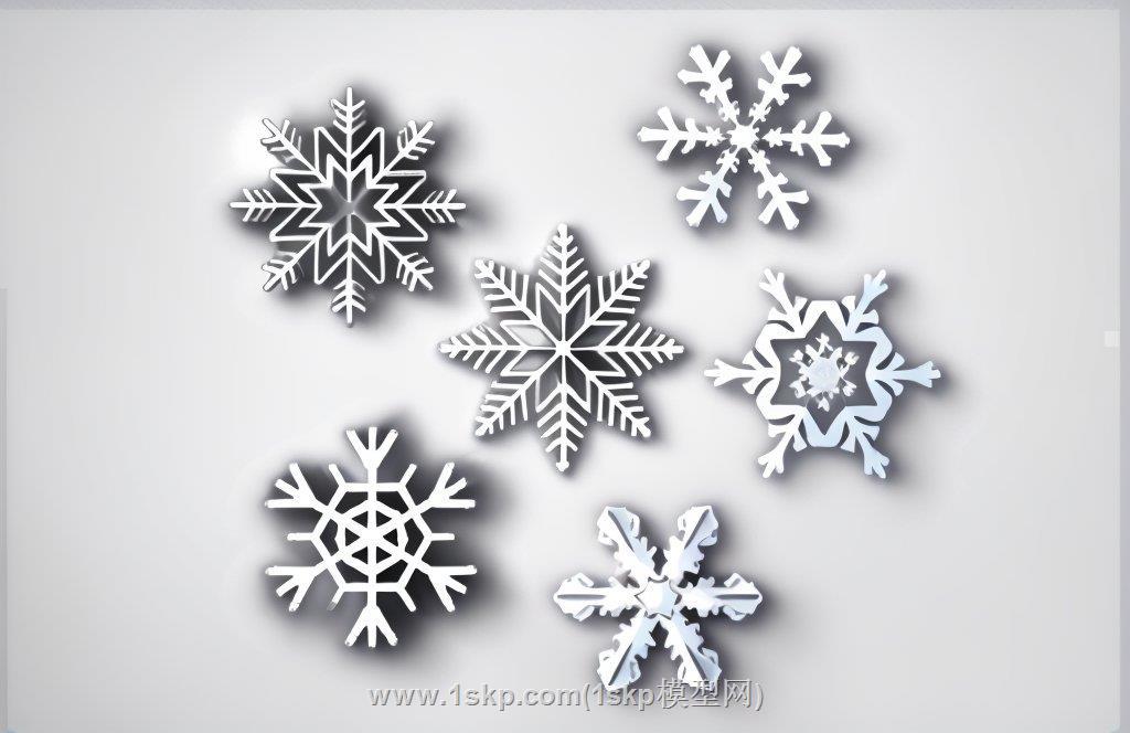 冰晶雪花片