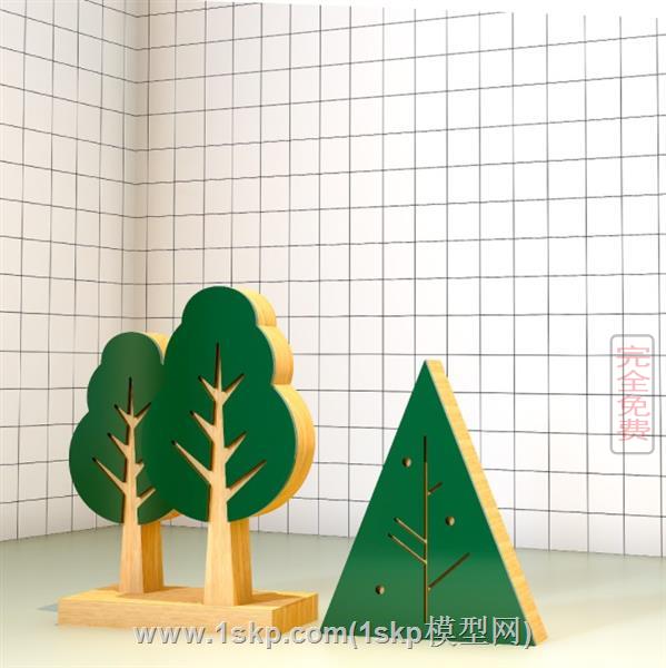 积木道具树
