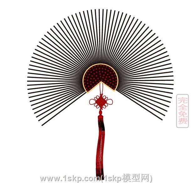 中国结的折扇
