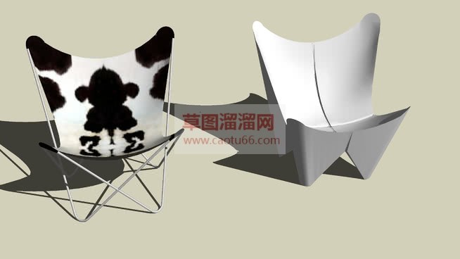 V形凳子座椅SU模型