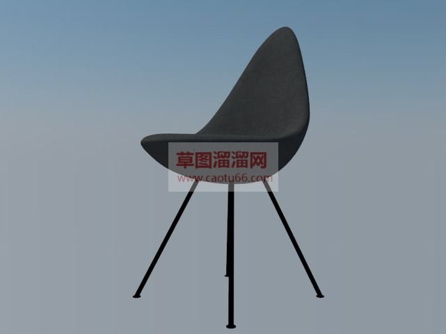 单座坐凳子家SU模型