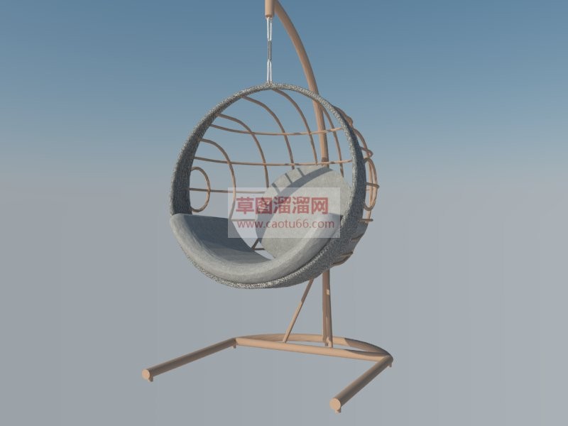 溜溜网现代吊SU模型
