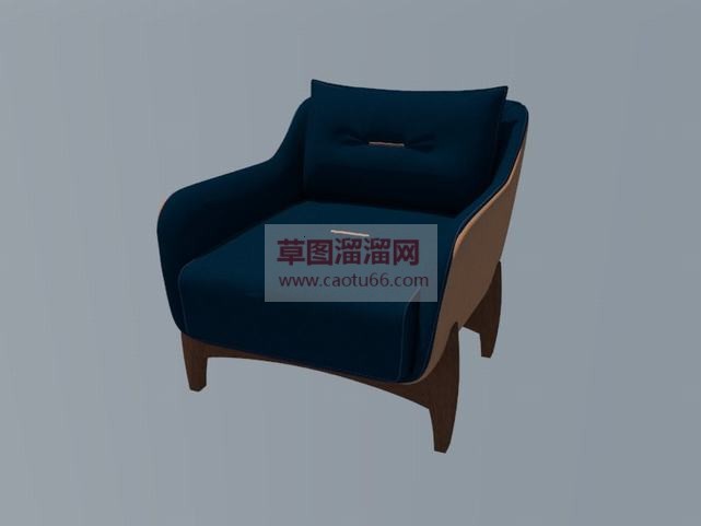 欧简扶手椅家SU模型