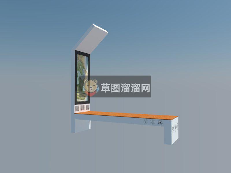 现代户外商业SU模型