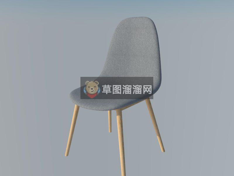 简易现代木质SU模型