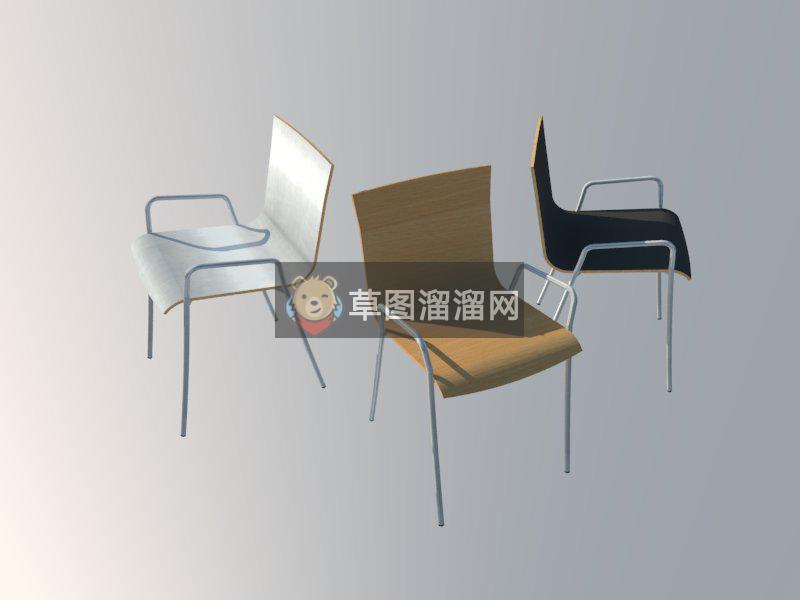 现代凳子椅子SU模型