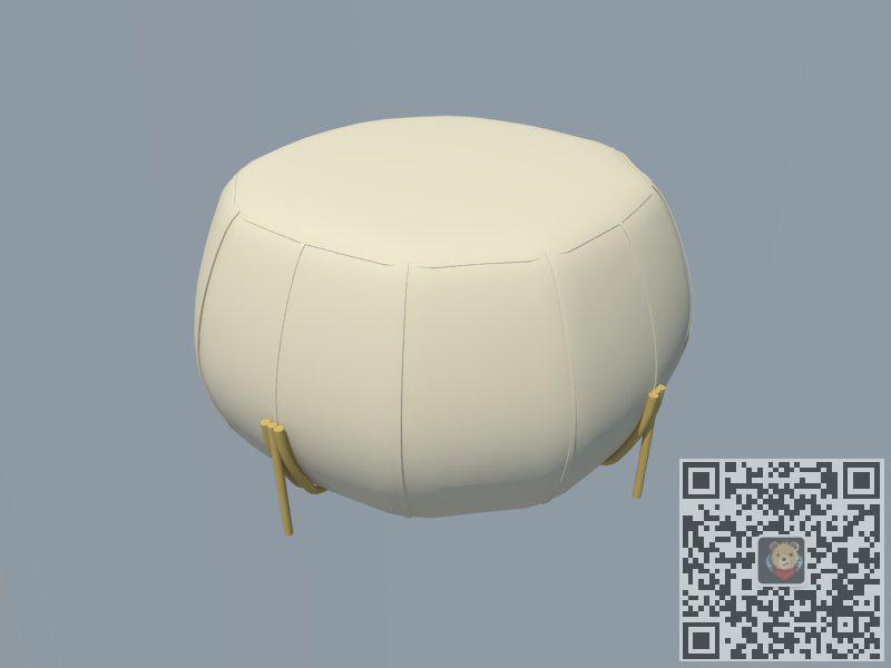 圆形坐凳凳子SU模型