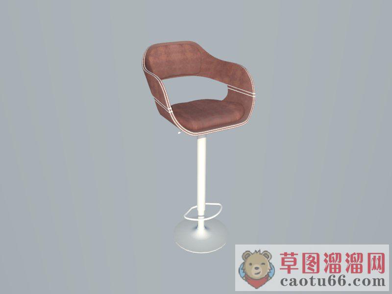 高脚凳吧台凳吧台椅SU模型