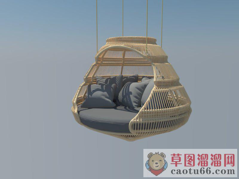 现代吊椅SU模型