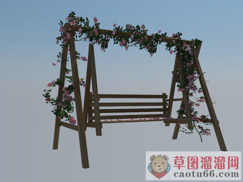 花样秋千椅SU模型