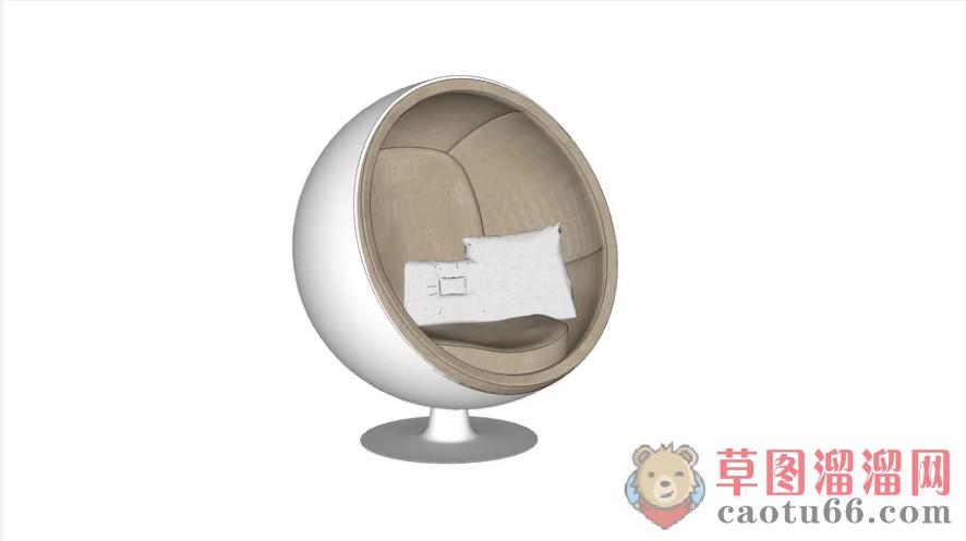 蛋蛋椅座椅SU模型