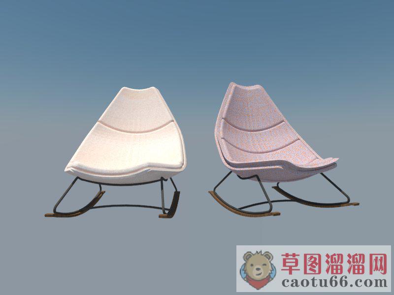 现代摇摇椅SU模型