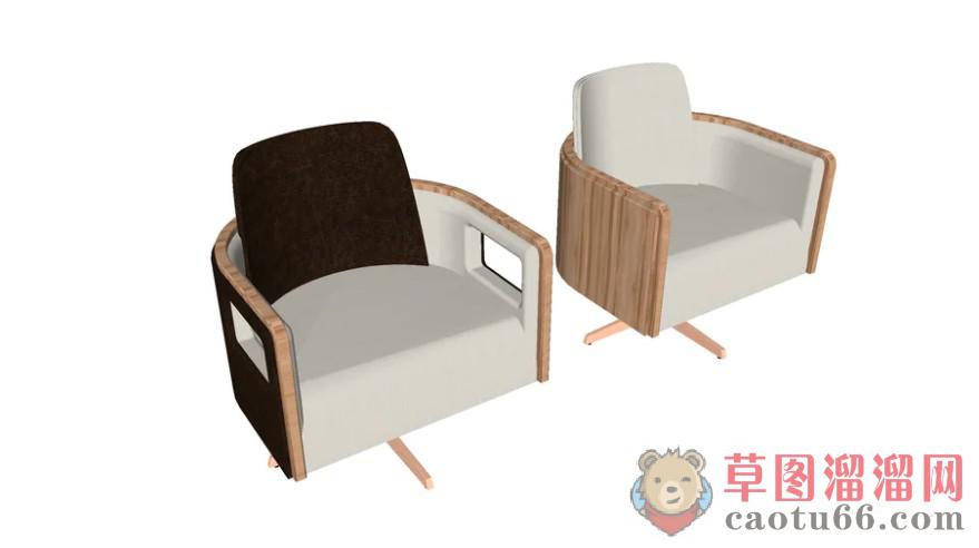 扶手椅椅子现代SU模型