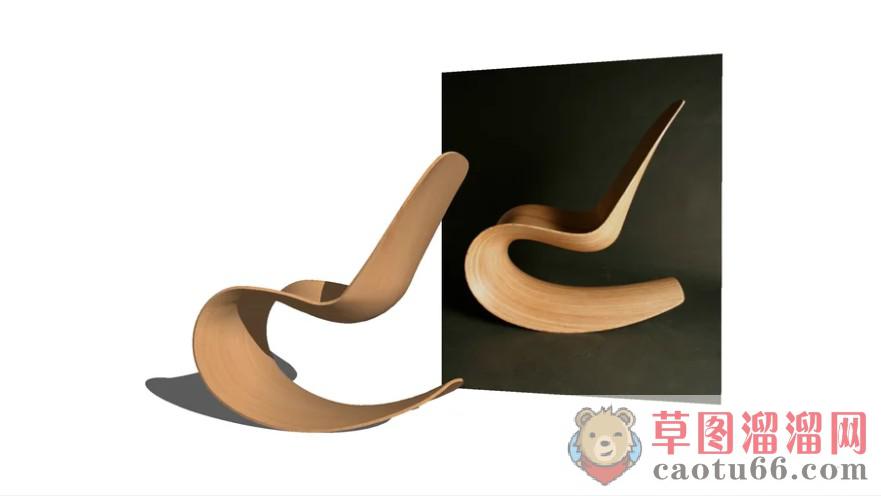 现代创意椅子SU模型