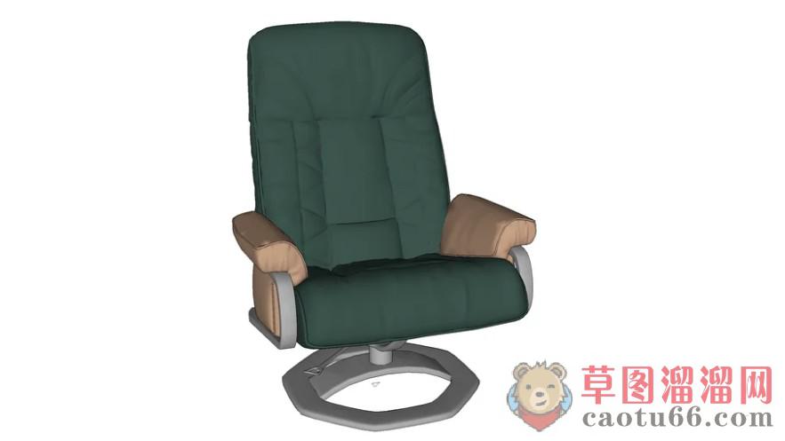 现代旋转扶手椅SU模型