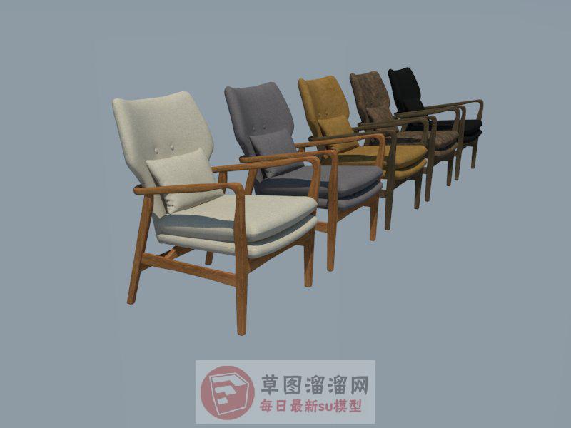 扶手椅SU模型