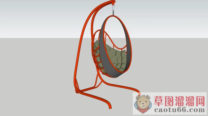 室内吊床吊椅SU模型