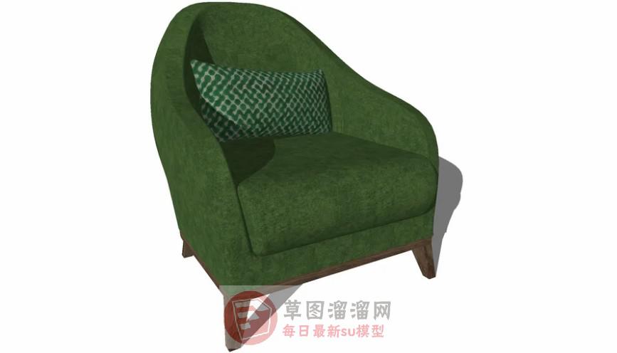 扶手沙发椅SU模型