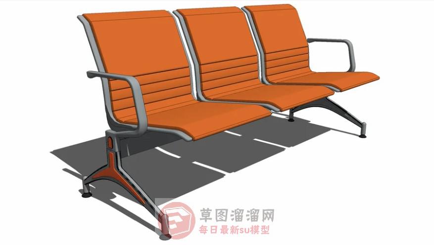 排椅等候椅SU模型